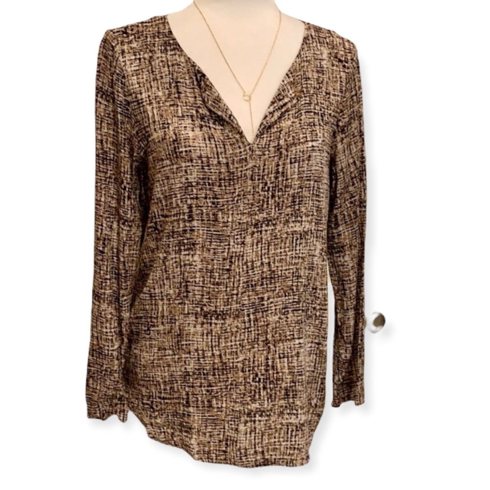 J. JILL V- NECK BLOUSE
